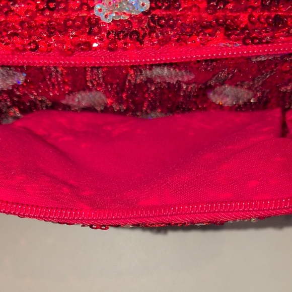 Disney Red and Silver Sequin Backpack main image 4